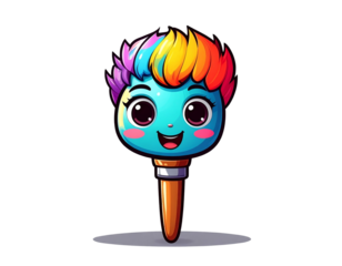 coto hater cartoon paint brush PNG