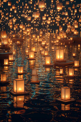 Illuminating the Night: A estival of Floating Lanters Celebrating Light, Tradiion, and Community in Mesmrizing Nighttime Events Woldwide
