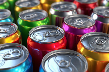 collection of aluminum soda cans