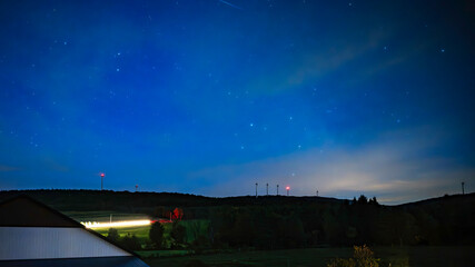 Clouds on a Quebec night sky