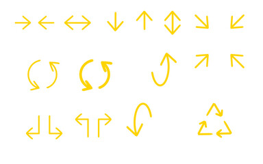 黄色い矢印パターン