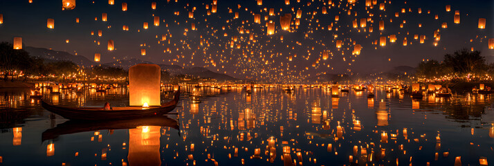 Illuminating the Night: A estival of Floating Lanters Celebrating Light, Tradiion, and Community in Mesmrizing Nighttime Events Woldwide