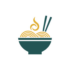 Modern minimal vector Ramen Restaurant Logo Japanese noodle bowl branding black red clean style professional food business identity design for asian restaurant branding and commercial culinary logo