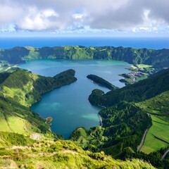 Scenic volcanic lake vista (1)