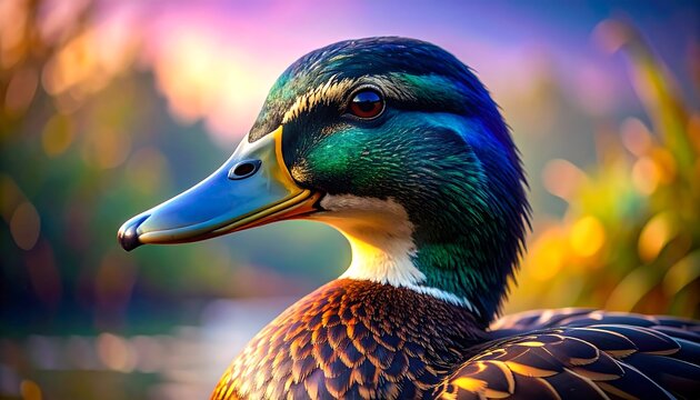 Close-up of a colorful duck (1)