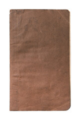 Simple Brown Notebook on Textured Background