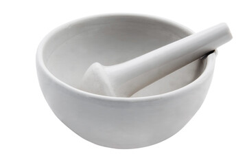 Elegant White Mortar and Pestle Set