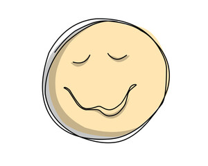 cute emoji emoticon comfortable expression illustration.eps