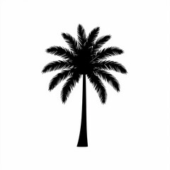 silhouette of palm trees
