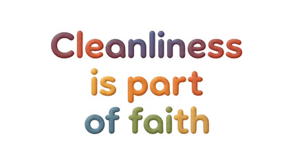 3D vector illustration of the text 