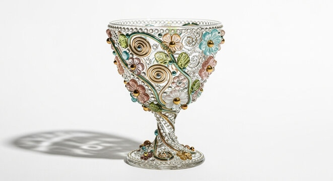 glass vase with a candle