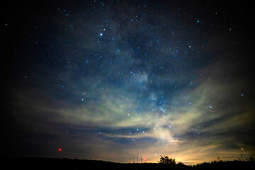 Clouds on a Quebec night sky