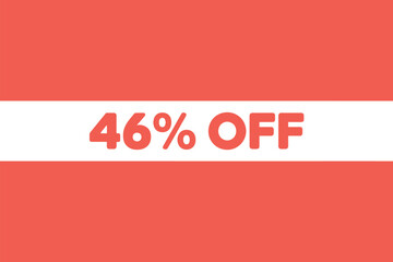Forty six percent off promotional graphic design