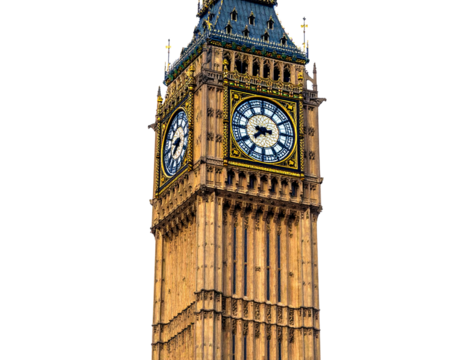 big ben clock tower with transparent background PNG and JPEG image