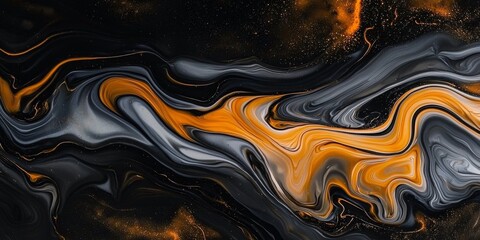 Colorful Abstract Background with Black and Gold Tones