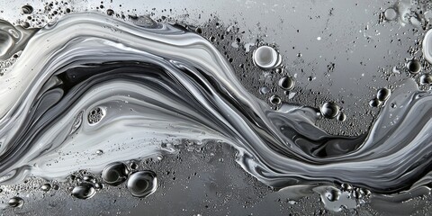 Colorful Gray Fluid Background Design
