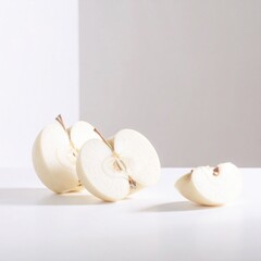 apples on the table, sliced