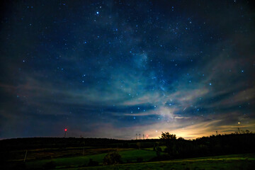 Clouds on a Quebec night sky