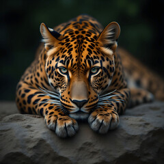 Obraz premium close up of a leopard