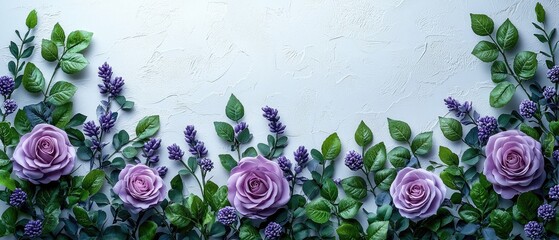 Elegant Floral Tribute Banner with Bright White Background