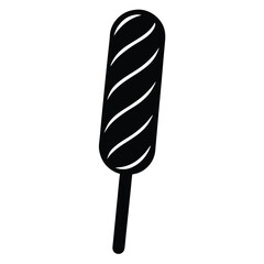 a black and white image of a swirled popsicle