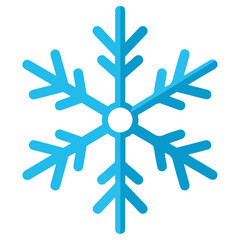 Detailed Blue Snowflake Design.