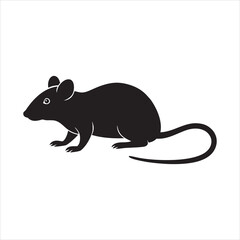 mouse vector icon silhouette illustration