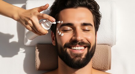Man's Facial Skincare Routine A Relaxing Treatment