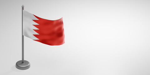 Banner or poster of Bahrein Independence Celebrations. 3d render.
