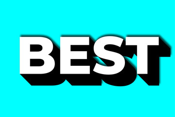 Sign Text Effect Bold Cyan Letters with Shadow on Teal Backdrop