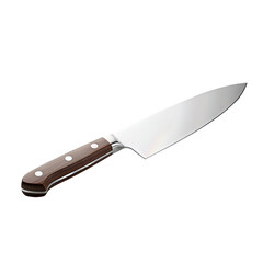 Sleek Chef's Knife on White Background. Ai generation