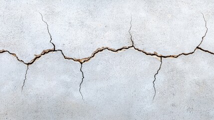 Cracked Concrete Wall