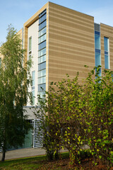 Modern Building on the East Midlands Airport Trail, Nottinghamshire, England: A Scenic View