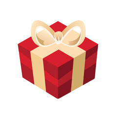 gift box with red ribbon
