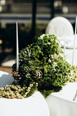 Wedding decoration, wedding floristics, wedding details
