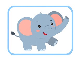 Cute cartoon elephant