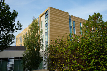 Modern Hotel Building near East Midlands Airport Trail, Nottinghamshire, England: A Travel Photo