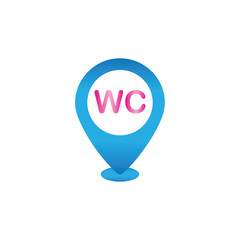 3d pin domain marker isolated on white, map pointer icon vector, Man and Woman Toilet Location Icon Vector, toilet restroom bathroom wc, washroom, lavatory hygiene gender, male female, 