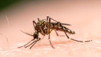mosquito sucking blood