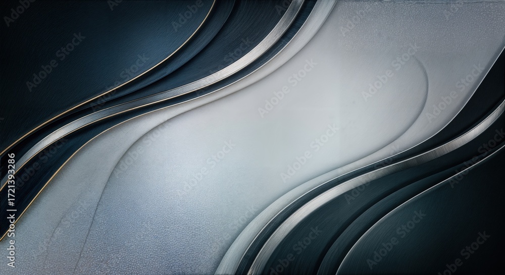 Poster abstract wave patterns in dark and light tones for digital design