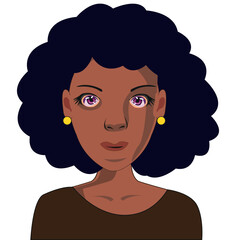 portrait black man girls.eps