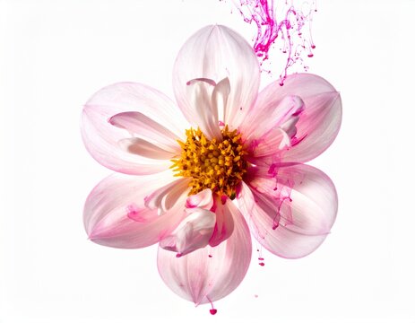 Melting pink cosmos flower - Powered by Adobe