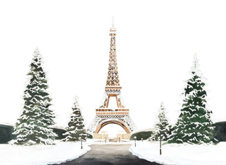 PNG Eiffel Tower tower illustration landmark.