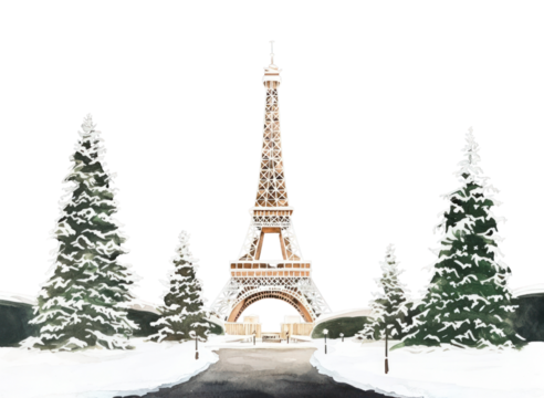 PNG Eiffel Tower tower illustration landmark.