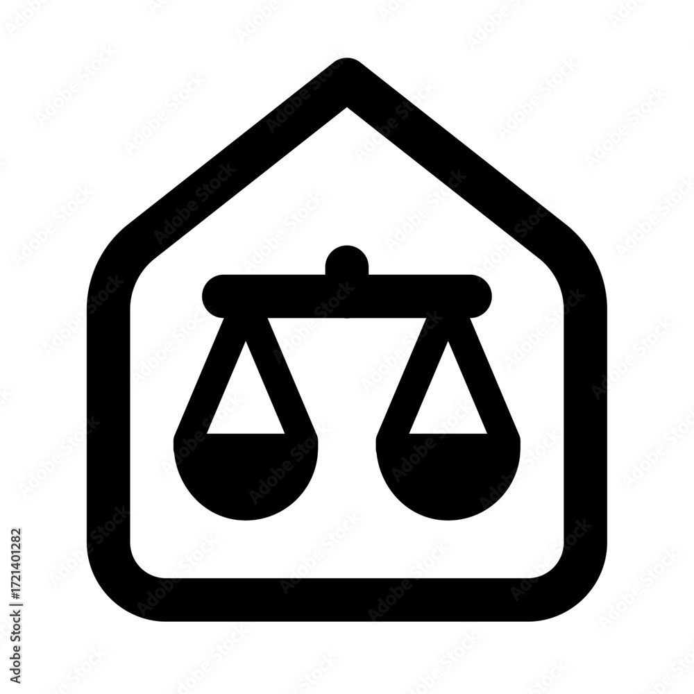 Poster abstract representation of a group of people with simple geometric shapes in a minimalist design sty