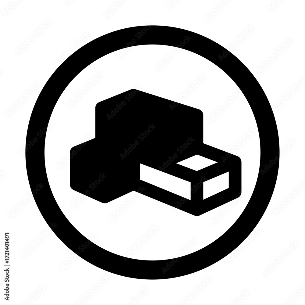 Aufkleber black and white illustration of a file folder icon with a lock symbol inside of the folder icon imag