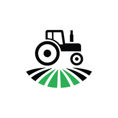 Obraz premium Orange tractor illustration isolated on white background, a symbol of agriculture, farming, and rural life, perfect for childrens books and educational materials