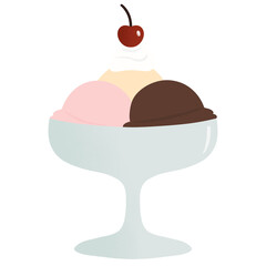 sundae ice cream cup