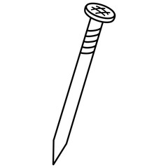 nail illustration outline 