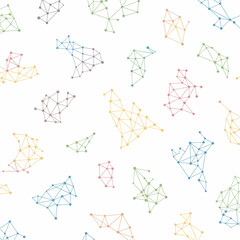 Colorful Abstract Network Connections.